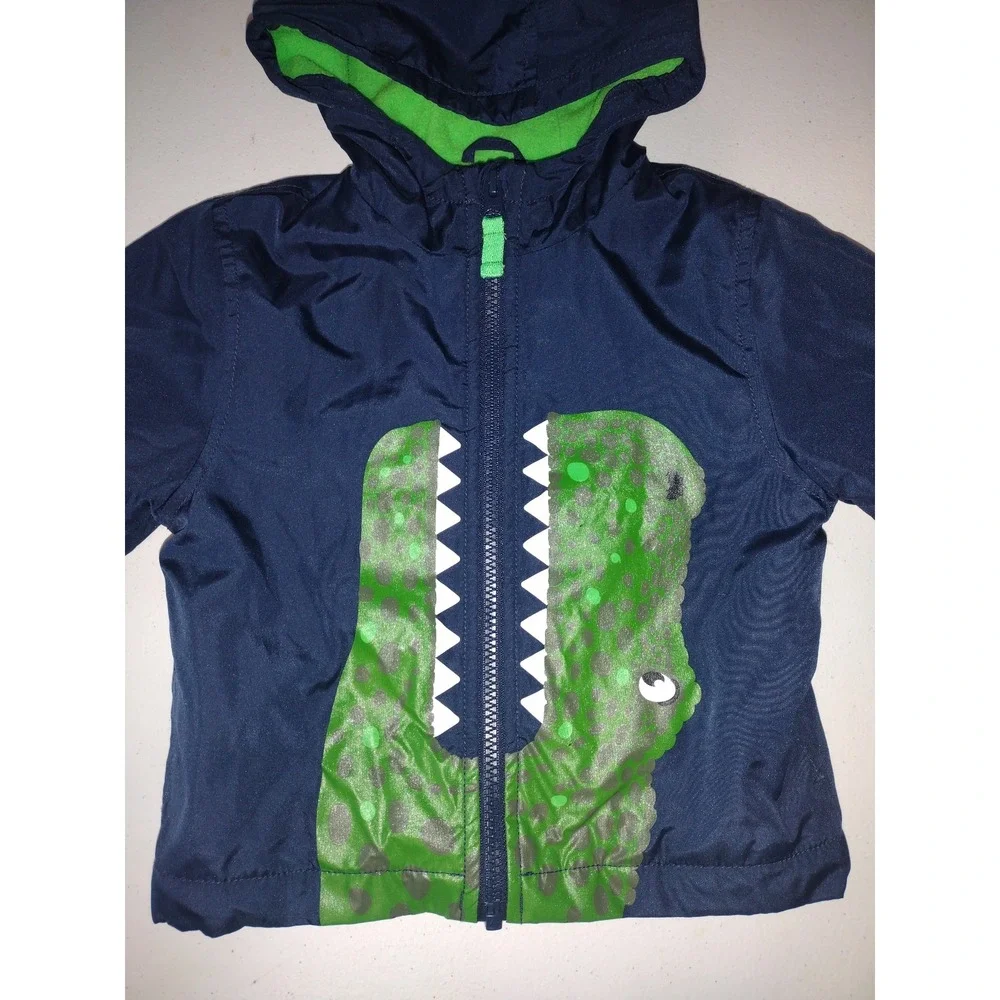 Carter's boys blue dinosaur jacket size 24 months‎